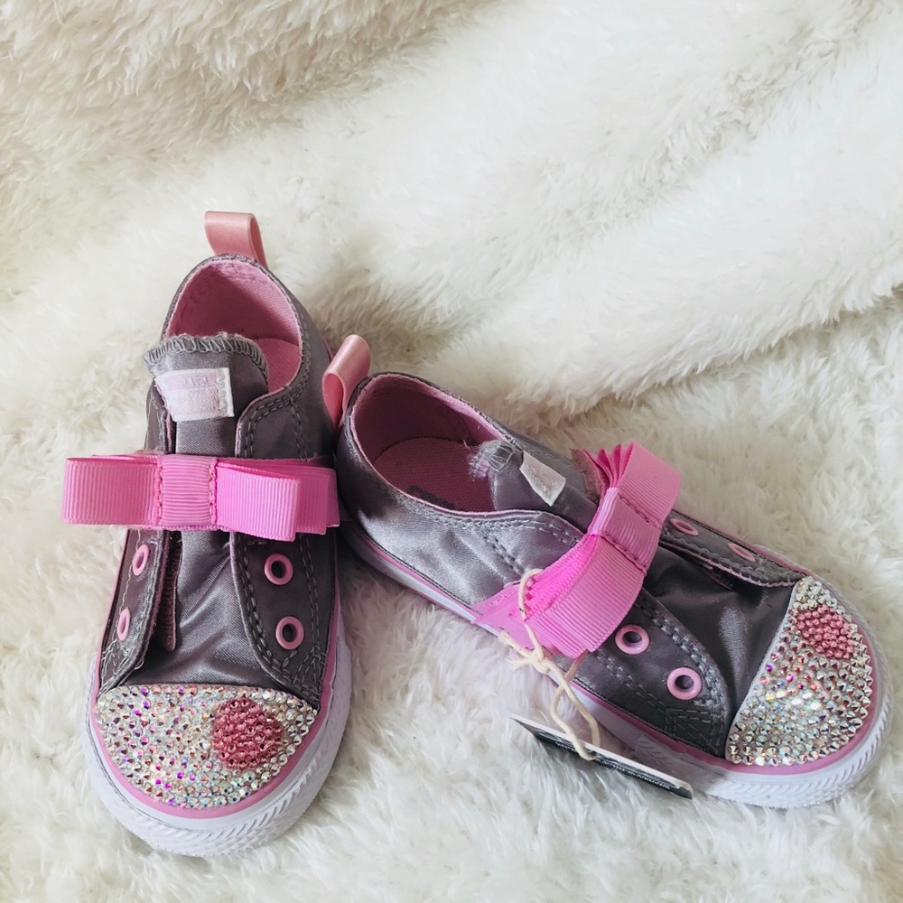 Infant Converse Chuck Taylors w/ Swarovski Crystal